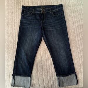 Kit from the Kloth stretch cuffed cropped Jean